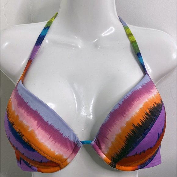 Victoria's Secret Other - !👙3/$15! VS Halter Bikini Top Multicolor Size 36C